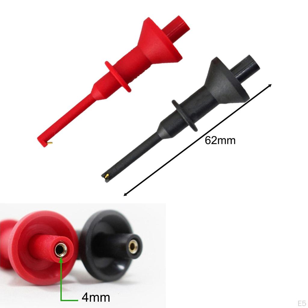 2 Pieces IC Grabber Test Hook Clip Lightweight DIY Electrical Automobile Inspection Female Jack