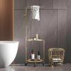 TLXT Mobile Bathtub Storage & Towel Rack