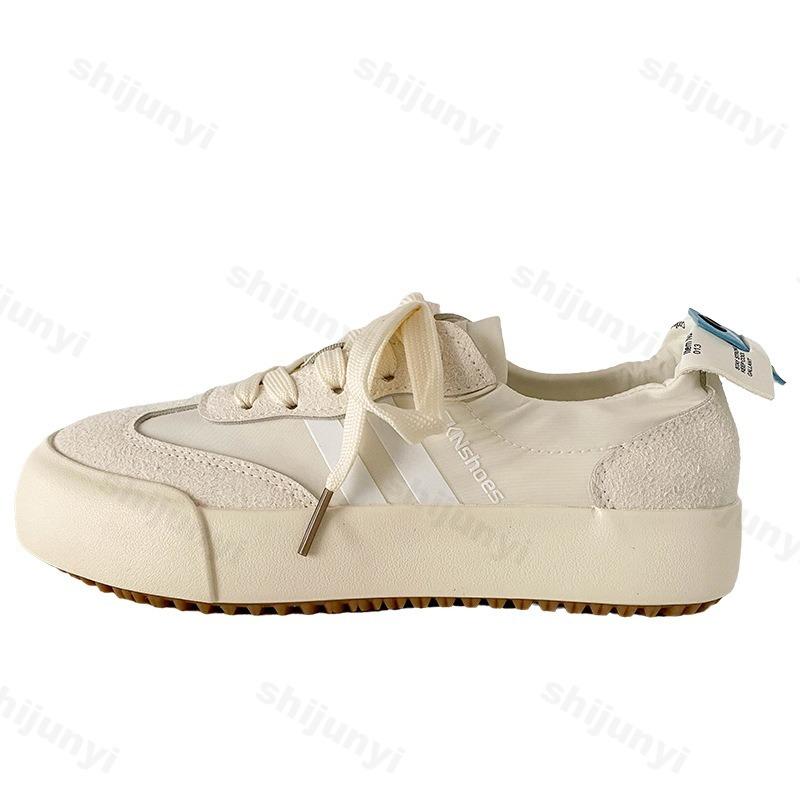 Fashion Sneakers Women Shoes Soft Sole Anti Slip Casual Student Lace Up Outdoor 2025 Running Skateboarding Shoe Fashion Vulcanized Shoes