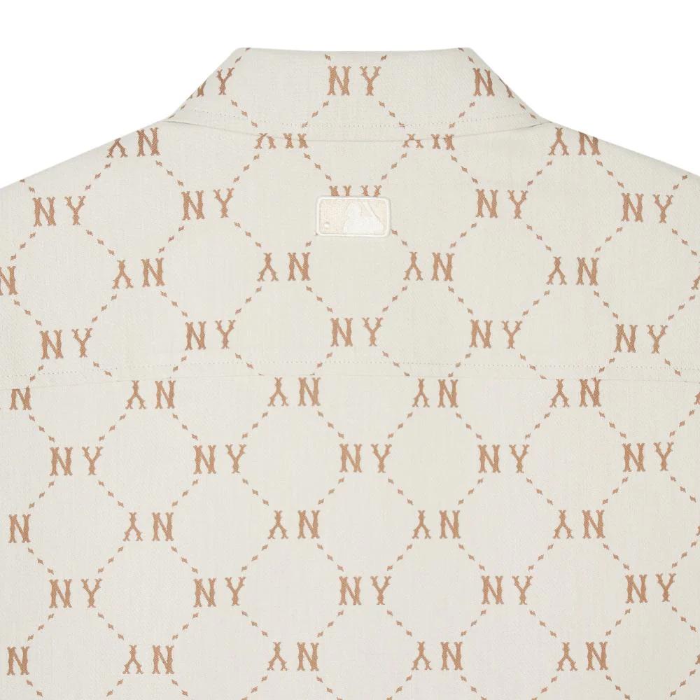 New MLB SS24 New York Yankees Jackets Coats Unisex Cream 3AWSM0441-50CRS