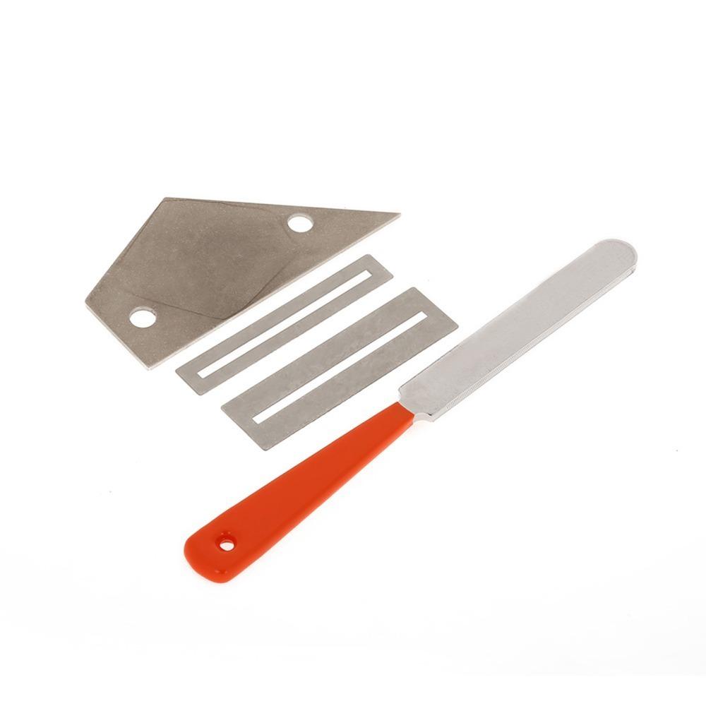 Silver Guitar Leveling Tool Metal Guitar File Set Durable Fret Crowning File  For Guitar Repair