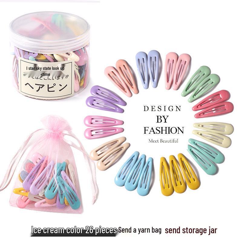 Cute Candy Color Hair Clips for Little Girls - Small BB Clips for Bangs & Flyaways