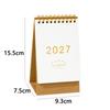 Multi-function Desktop Paper Calendar Standing Planner Scheduler 2027 Desk Calendar  Home Office