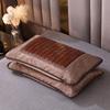 Cooling Buckwheat Pillow Adults Students Breathable Ice Silk Bamboo Cover Single Bed