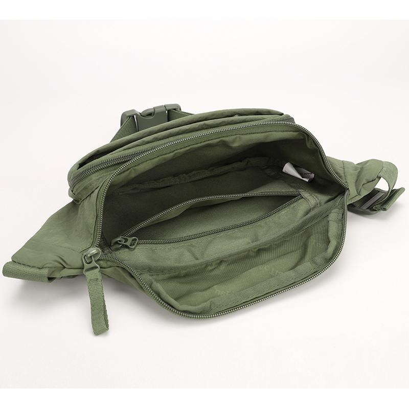 Sac banane homme multi-compartiments Sac de poitrine léger Sac bandoulière couleur unie
