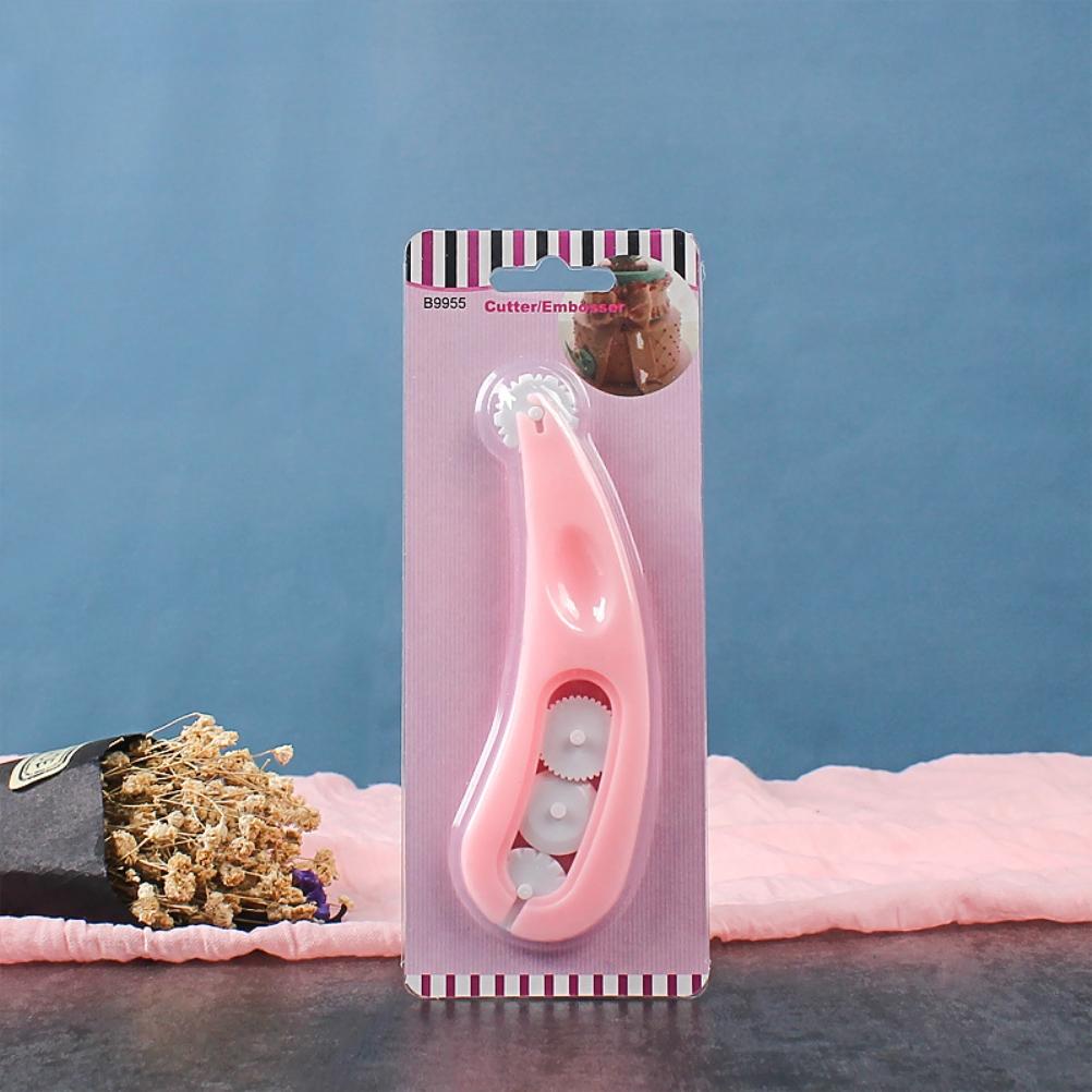4PCS Fondant Cutter Embossing Rolls Cake Decorating Tool Fondant Roller for DIY Cake Decoration