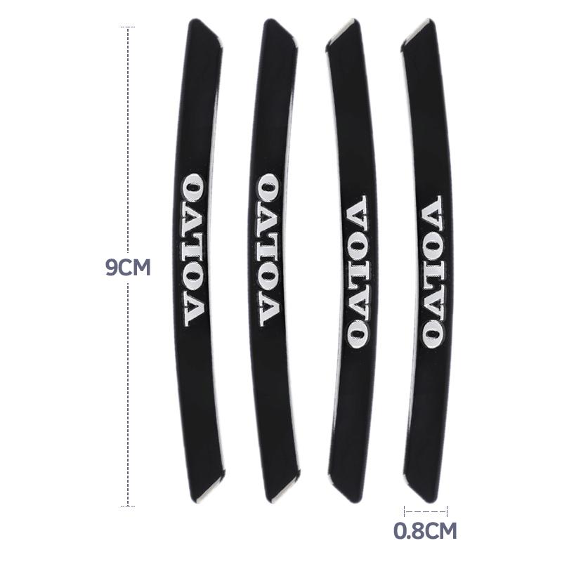 4Pcs Aluminum Car Badges Wheel Rims Racing Hub Stickers For Volvo ES90 EC40 EX40 EM90 XC90 V90 V60 XC60 V40 S80 S60 S90 C40 XC40