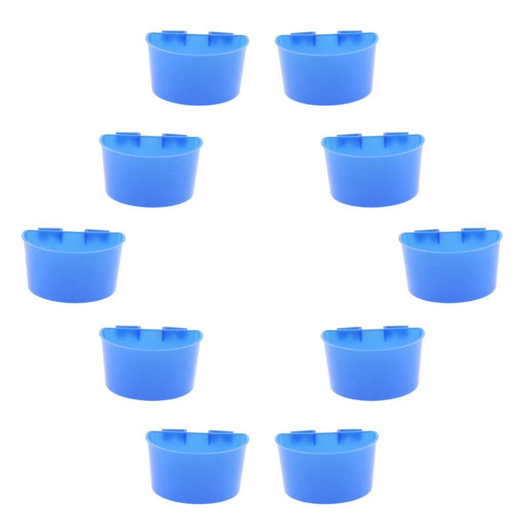 Bird Feeding Bowl Thickened Plastic Feeder Tray Water Food Container for Parrot Cage Birds