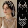 Tassel Bridal Head Chain Dangling Fringe Forehead Hair Jewelry Wedding Headpiece  Wedding Party