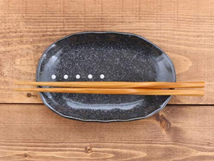 Tableware East Japanese Tableware Oval Plate White Polka Dots (Dot Monotone Series) Salad Plate Medium Plate Cake Plate