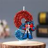 Handmade High-Quality Transformers Cartoon Cake Candle for Children's Birthday