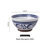 ZISIZ Blue and White Ceramic Ramen Bowl