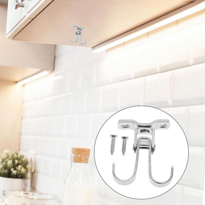 2/4pcs Stainless Steel Ceiling Plant Hooks Ceiling Mount Hanger For Home Residential Office Use