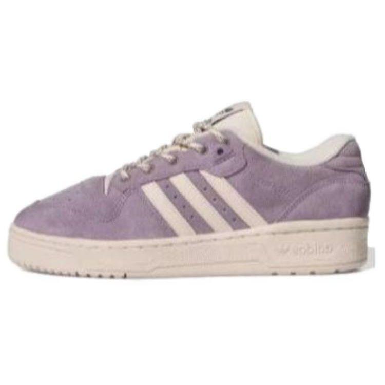 Adidas Originals Rivalry Non-Slip Durable Low-Top Skate Shoes Women Sneakers Purple White IF6254
