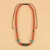 Xizang Dzi Bead Agate Coral Necklace Tibetan Men's and Women's Retro Long Clavicle Chain Tibetan Accessories