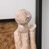 Artistic Human Sculpture Cement Imitation Stone Figurine Wabi-Sabi Resin Decorative Statue for Sample Room Creative Home Decor