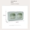Plastic Plastic Wrap Storage Box Soft Rubber Top Cover Earmuff and Hood Storage Box  Bathroom
