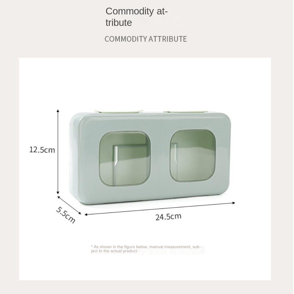 Plastic Plastic Wrap Storage Box Soft Rubber Top Cover Earmuff and Hood Storage Box Bathroom