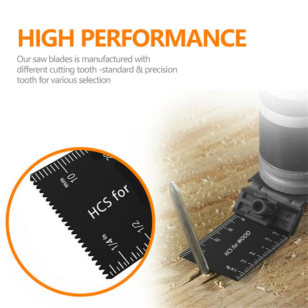 72/81Pcs Oscillating Saw Blades Kit High Carbon Steel Oscillating Tool Multitool Blades for Cut Wood Plastic Polish Ceramic Tile
