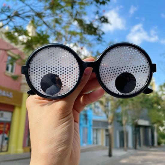 Halloween Trick Funny Glasses for Kids Men Women Novelty Googly Eyes Glasses Party Costume Accessories for Masquerades Parties