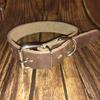 Genuine Leather Dog Collar Medium Large Dogs Solid Color Adjustable Pet Neck