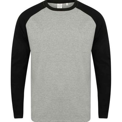Mens Long-Sleeved Baseball T-Shirt