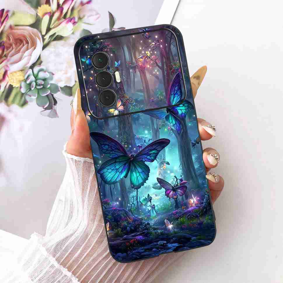 For Tecno Spark 8 Pro KG8 Casing Lovely Cartoon Protection Phone Case For Tecno Spark 8 Spark8 KG6 Soft TPU Silicon Cover