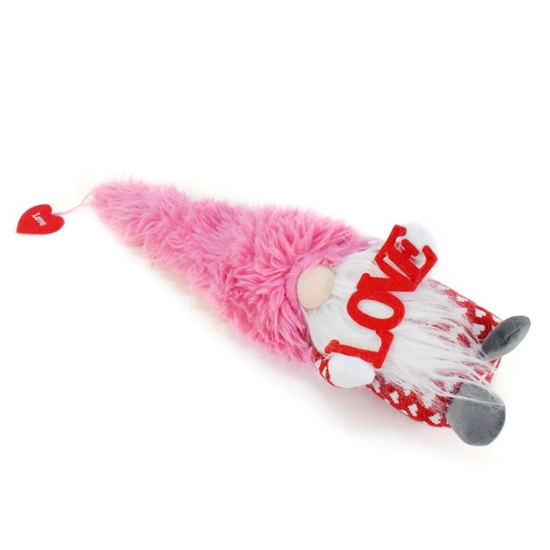 Valentines' Day Decorations Festival Ornament Valentines' Day Fabric Figure Holiday Ornament Fabric Texture for Home