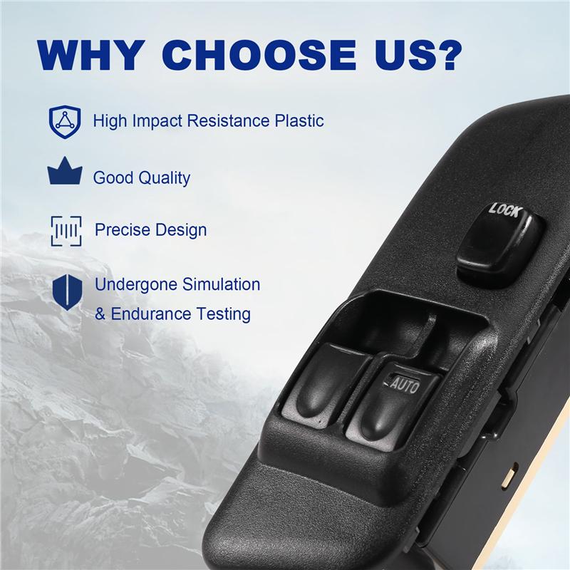 M63K-High Quality Electric Power Window Switch Driver Side Master Power Window Switch Fits For Isuzu 8971527341