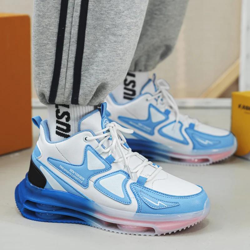 Модная мужская спортивная обувь Высокоэластичная обувь Увеличивающая рост Износостойкая — фото 6