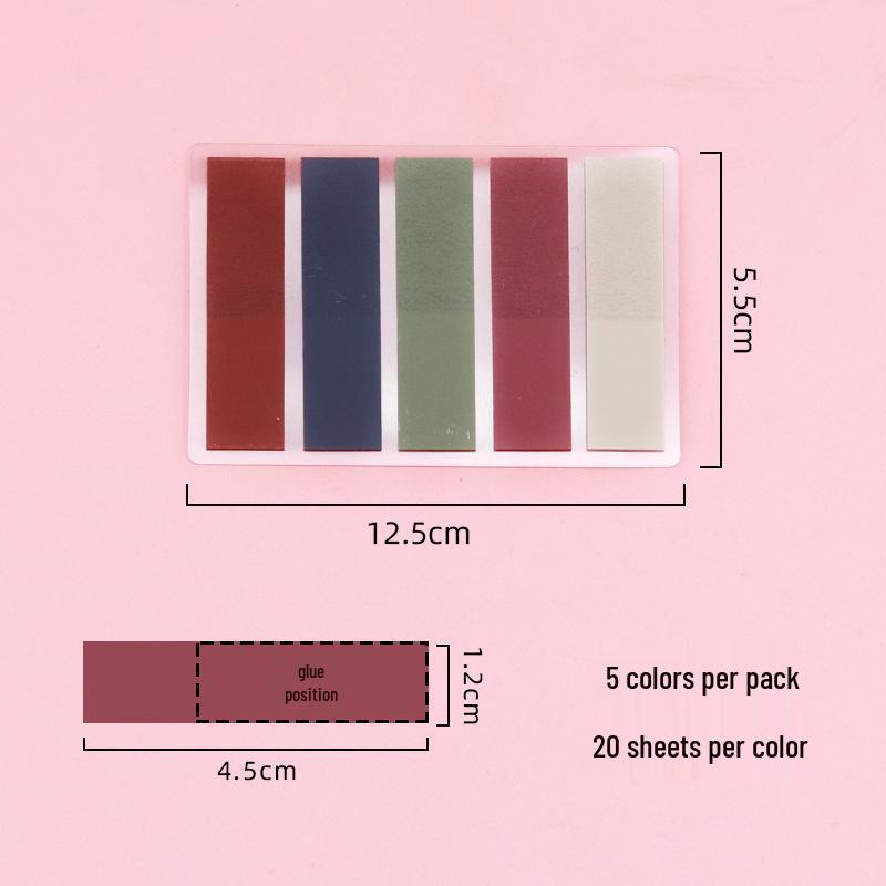 

Наклейки Morandi Color PET Index: Многоразовые студенческие закладки и этикетки для заметок и напоминаний