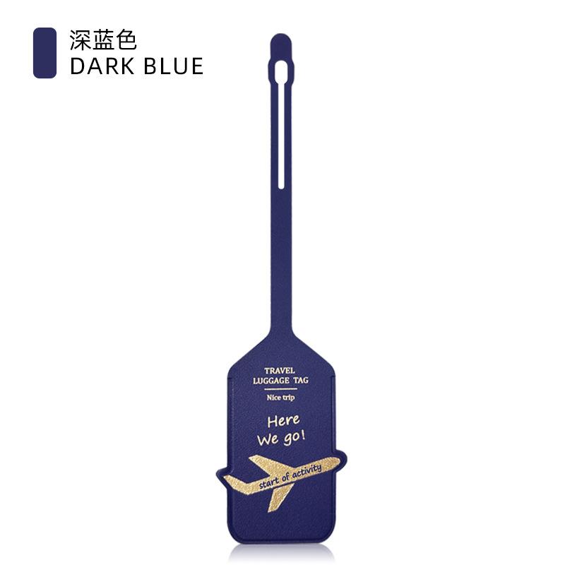 Thickened PU Luggage Tag Women Men Flight Holiday Travel Accessories Suitcase Tags Name ID Address Lable Bag Tags for Luggage