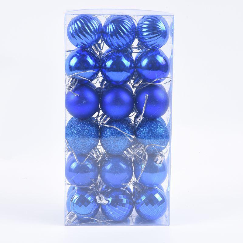 Shiny 4cm Christmas Ball Pendant Decorations (36-Pack)