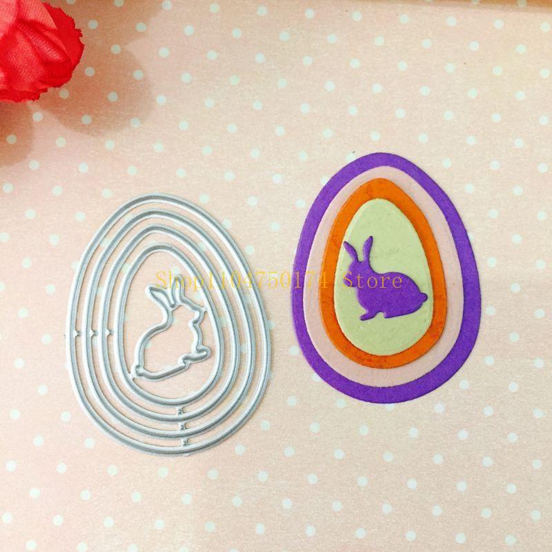 Egg Rabbit Cutting Dies Greeting Invitation Message Card Photo Album Making top sale