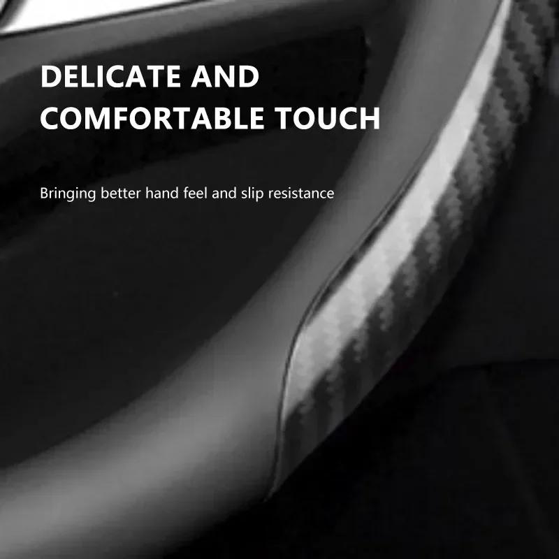 Car Suede Carbon Fiber Leather Steering Wheel Cover Non-slip for Toyota GR TRD C-hr Prado Rav4 Yaris Hilux Prius Avensis Corolla Camry