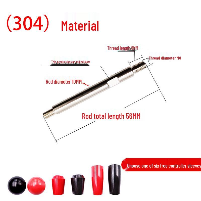 Double-Ended Threaded Stainless Steel Drill Handle Lever