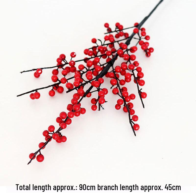 Red Berry Eucalyptus Holly Simulation - New Year Home Decoration Ornament