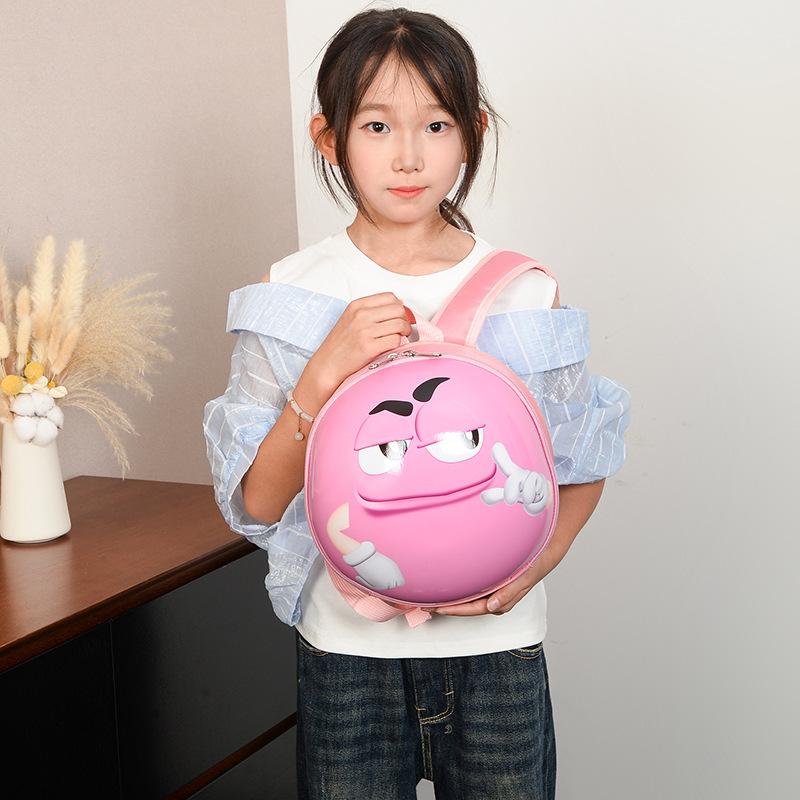 Kindergarten Small And Medium Class Baby Schoolbag Cartoon Cute Little Tiger Child Backpack Foreign Hard Shell Children'S Backpack