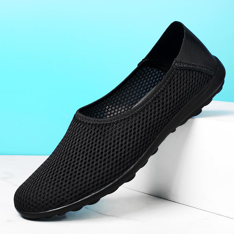 Nuevos Zapatos Retro para Hombre Mocasines Ligeros para Caminar Transpirables Verano Cómodos Zapatos Casuales Zapatillas para Hombre Talla Grande 35-50 Planos de Caña Baja