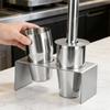 3 Pieces Coffee Bar Organizer Space-Saving Bar Cup Rack Countertop Mug Stand Modern Design Hospitality Storage Non-Slip