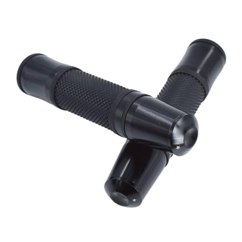 

Rubber Bike Grips Antislip Suitable for Smooth Comfortable Ride Shock Absorbing Cycling Grips Reduce Road Vibration 2pcs чорний