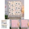 Whimsical Cartoon Window Curtain With Elegant Lace And Innovative Velcro Installation For Easy Use