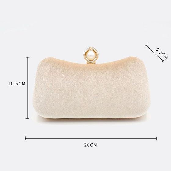 Women's Bag Solid Color Elegant Dinner Hand Bag Vintage Versatile Party Chain Single Shoulder Bag