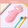 Creative Cat Paw Silicone Pencil Case For Kids School Supplies Storage Organizer