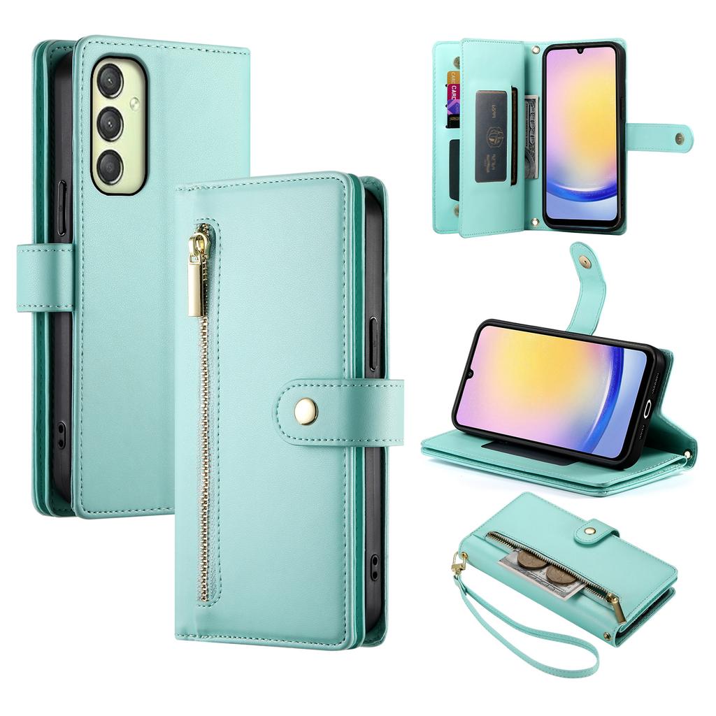 DF-011 For Samsung Galaxy A25 5G (Global) (161.0 X 76.5 X 8.3mm) Leather Case Crossbody Phone Bag