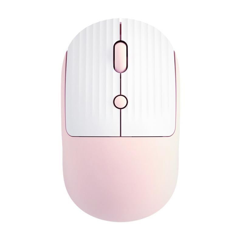 [Bluetooth & 2.4GHz] Silent Bluetooth USB Wireless Mouse, Type-C Rechargeable, 3-Level DPI Switching, 7-Color LED Light, Compact, Lightweight, High