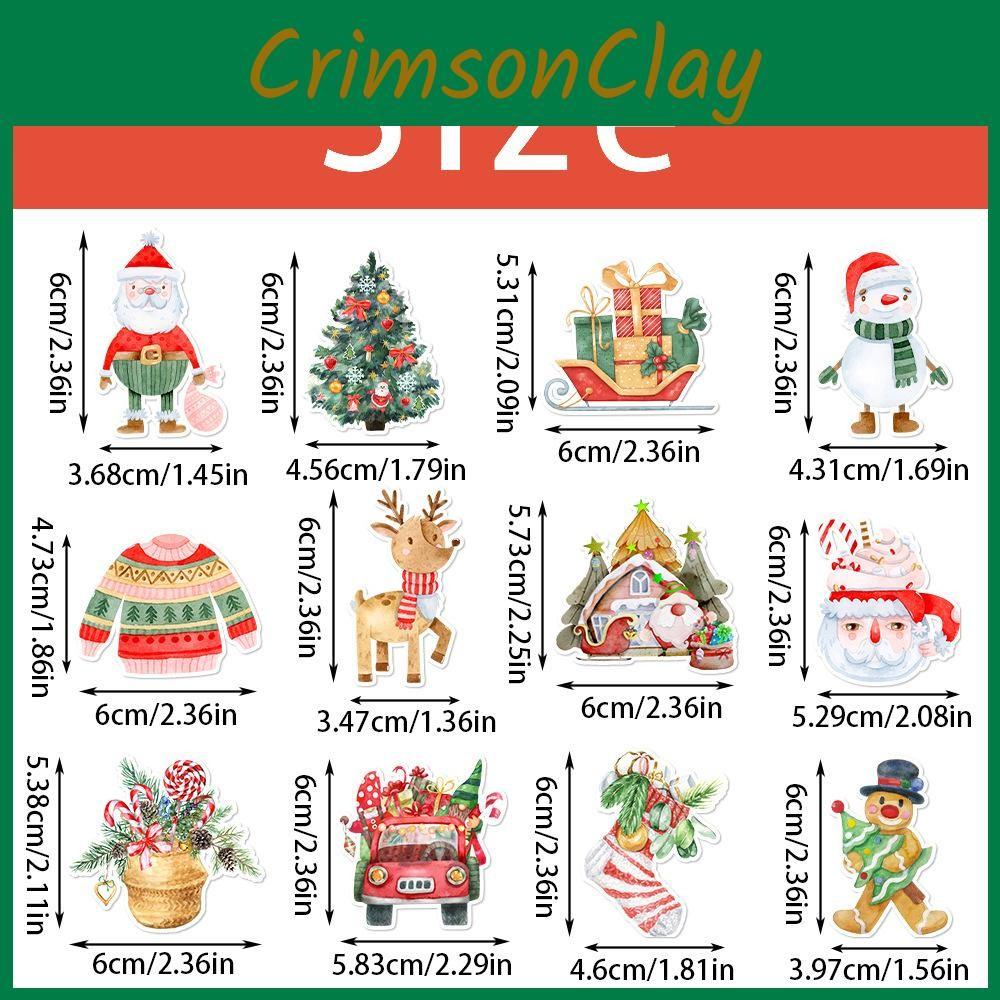 Theme Table Christmas Decor Disposable Paper Straws Set With Santa Pattern Claus