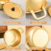 Korean Ramen Noodles Pot Aluminum Korean Drama Soup With Soup Heating Noodles Pot Noodle Milk Pot Cooking Fast Lid Pot Inst