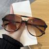 2026 Unisex Large Double Bridge Sunglasses - Casual Driving & Outdoor Fishing Sun Protection Goggles