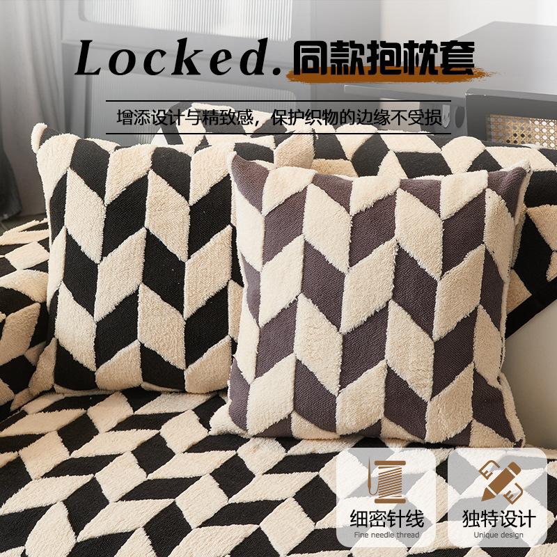 Premium Comfortable Cotton Lint Sofa Cushion  Autumn And Winter New Thickened Seat Cushion Non-Slip Sofa Cover Cover Cross-Border